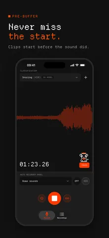 Annotate Audio App Store screenshot: Never miss the start