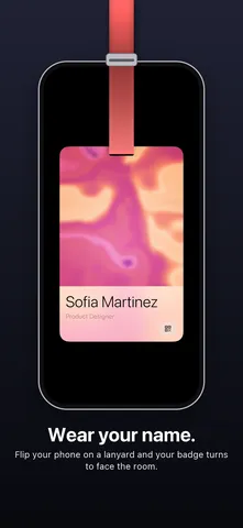 Badgey App Store screenshot: Wear your name