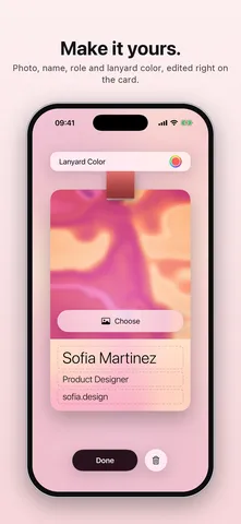 Badgey App Store screenshot: Make it yours