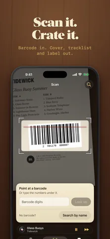Recs App Store screenshot: Scan it. Crate it.
