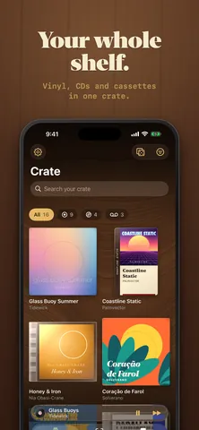 Recs App Store screenshot: Your whole shelf.