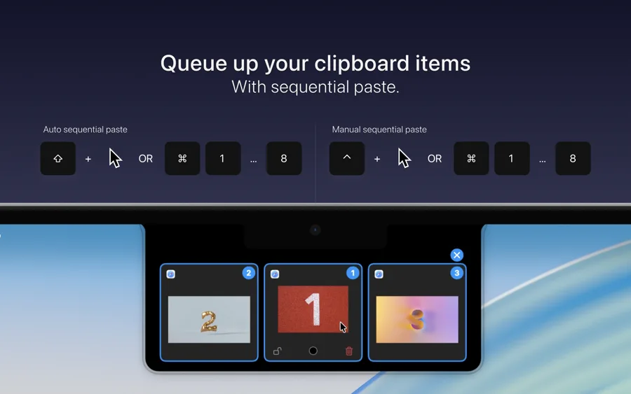Snippet Mac App Store screenshot: Queue up your clipboard items
